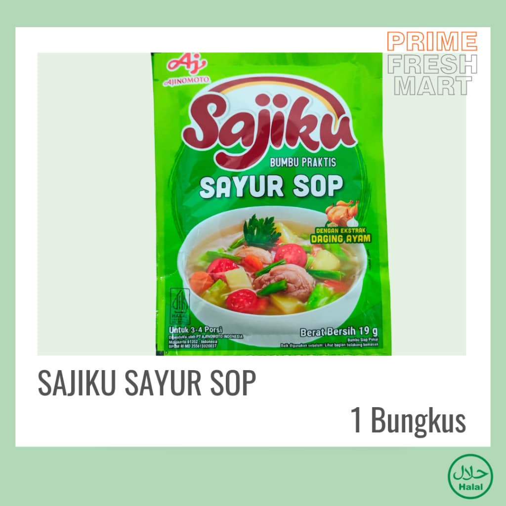 Sajiku Bumbu Sayur Sop  Capcay Sayur Asem Sachet 19ml - foto 5