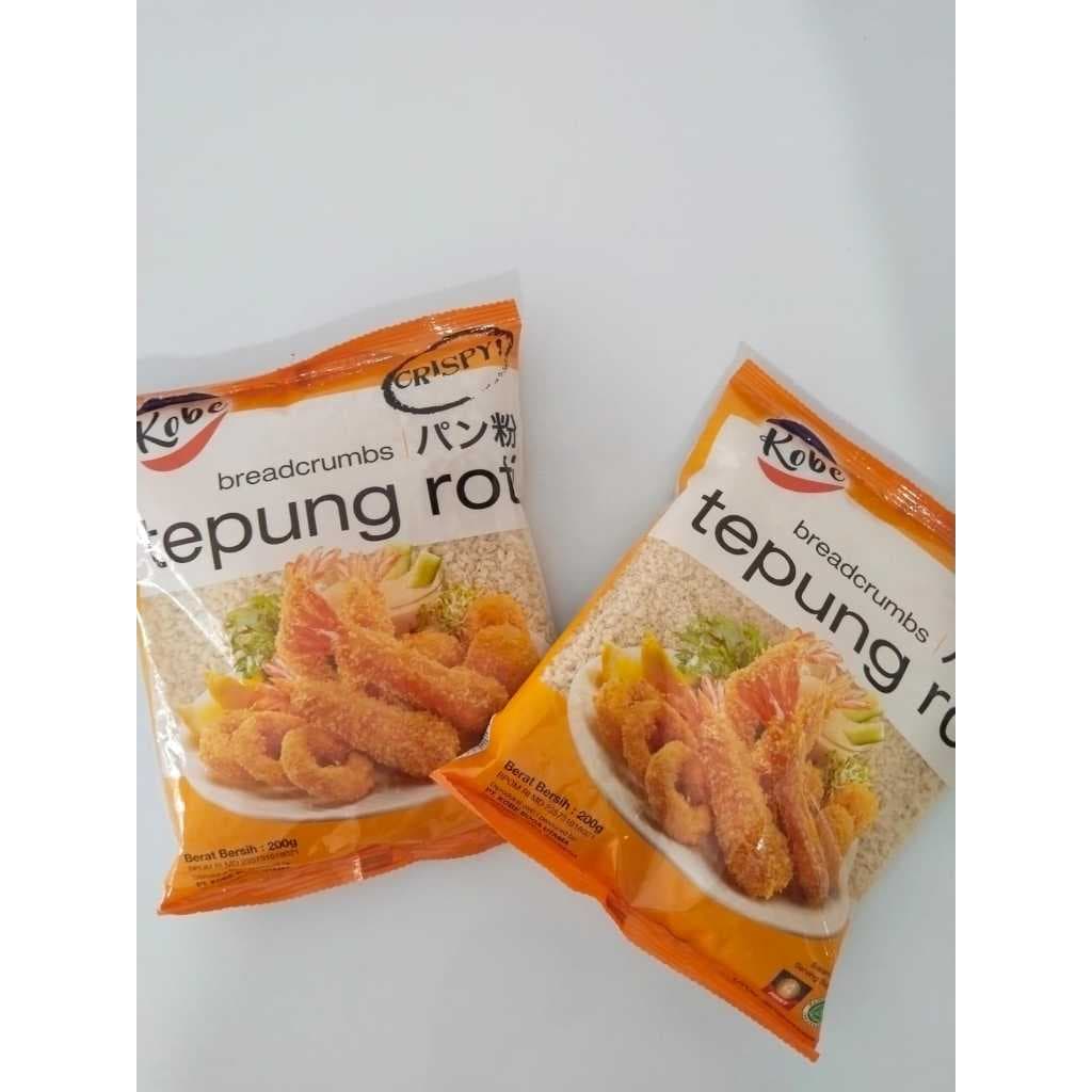 Kobe Tepung Roti Putih Bread Crumb Putih Kemasan 200gr - foto 3