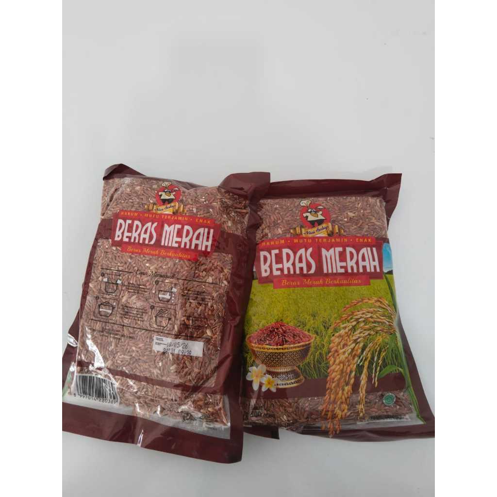 Beras Merah Merek Nasi Sedap Kemasan 500gr - foto 3