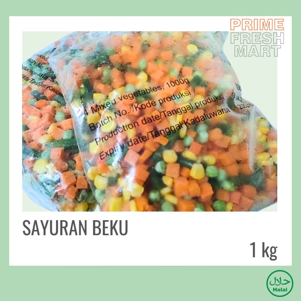 Mix 4 Vegetables 4 Jenis Sayur Beku 1kg | Sayur Beku - foto 4