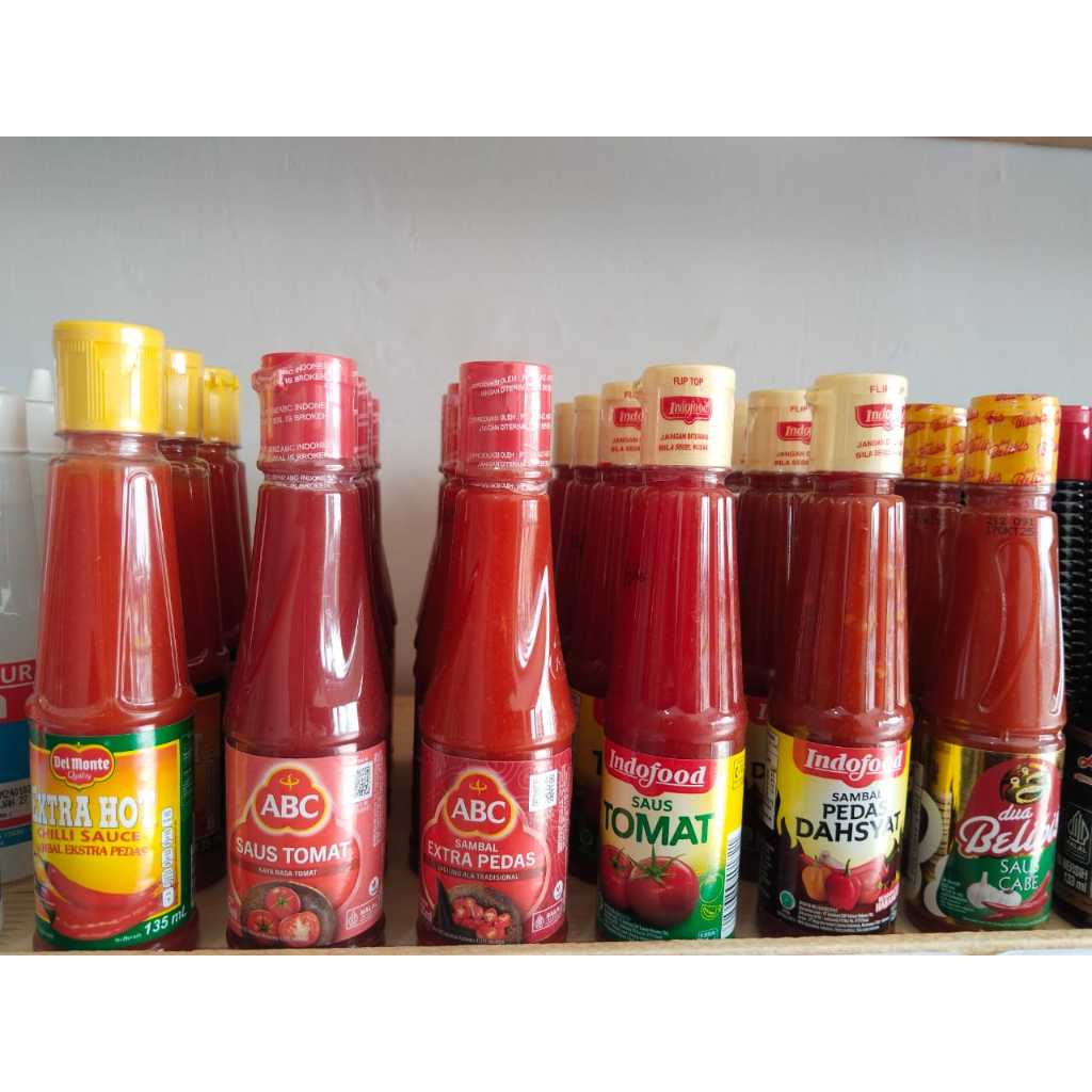 Aneka Saus Cabe Saus Tomat Botol 135ml | Saus Botol Kecil - foto 2