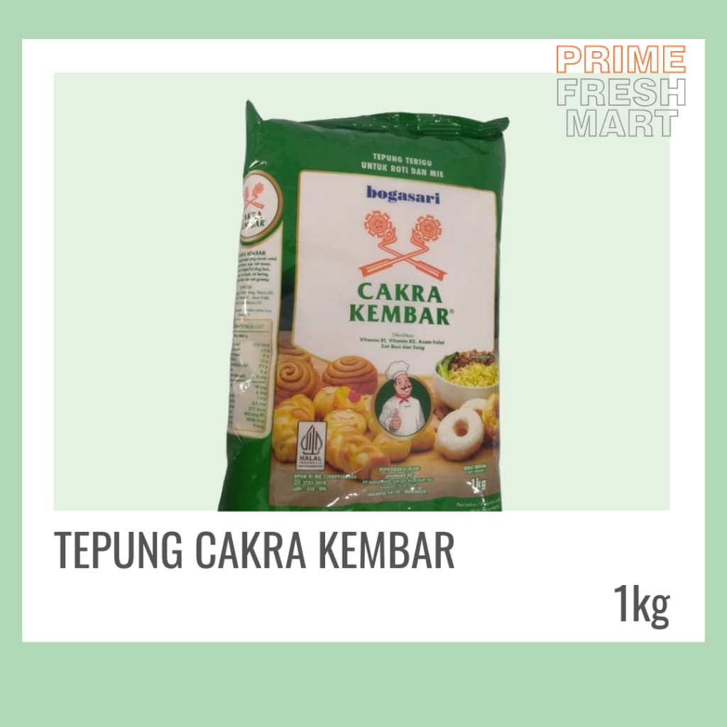 Tepung Terigu Cakra Kembar Kemasan  1kg