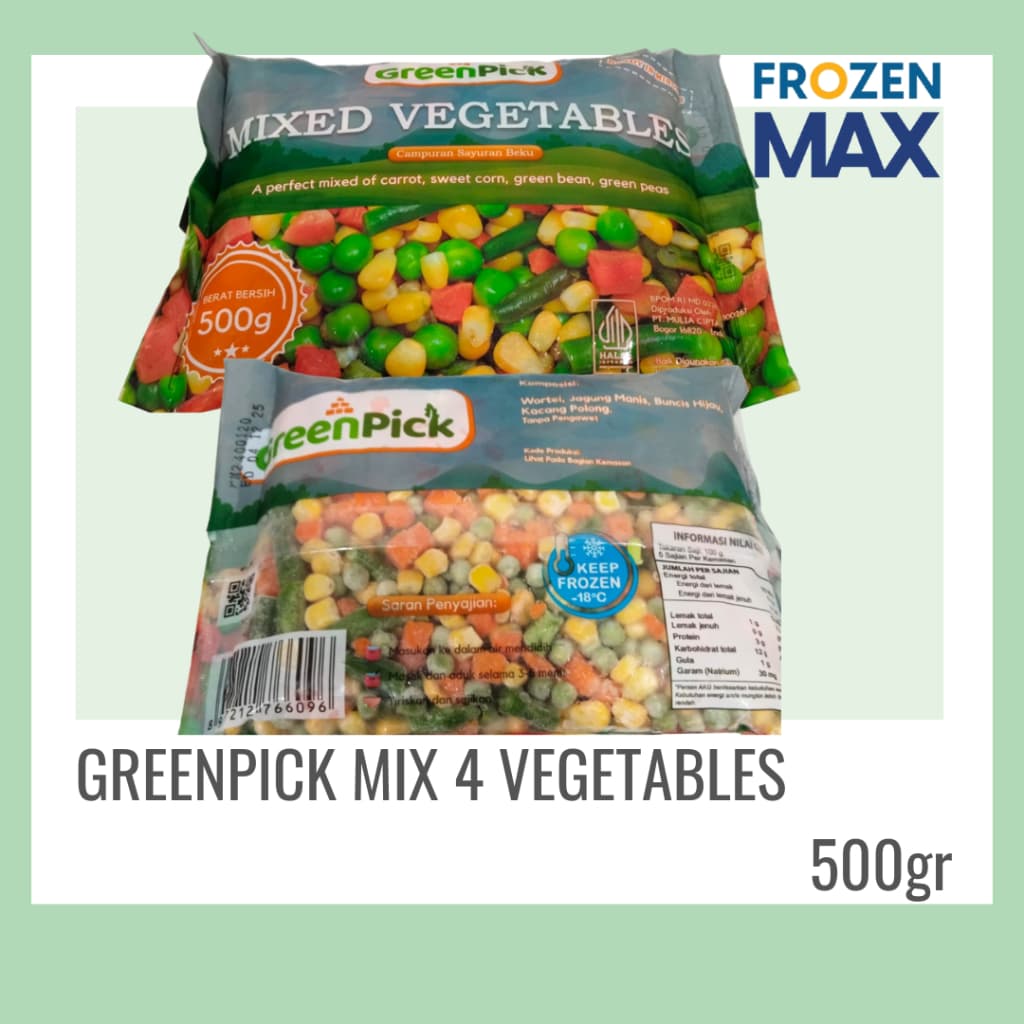 Greenpick Mix 4 Vegetables Sayur Beku 500gr - foto 4