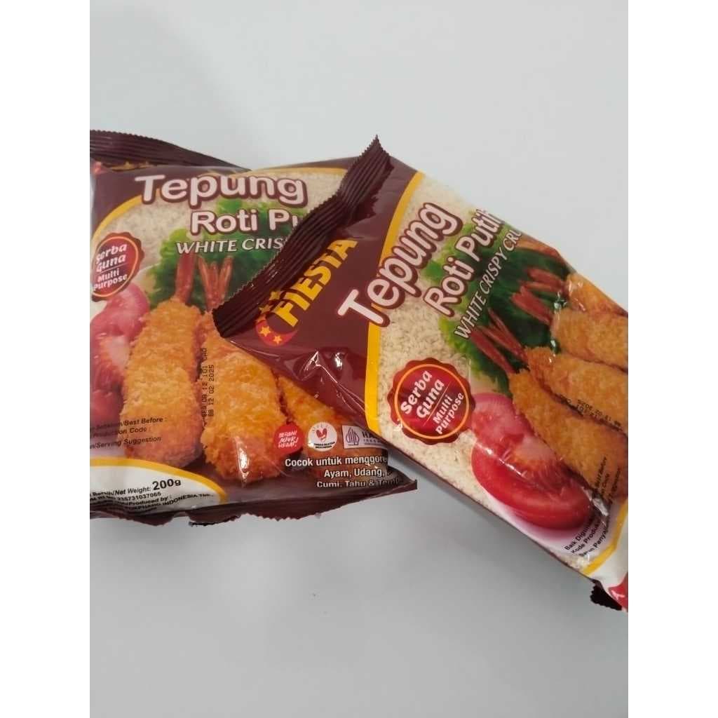 Fiesta Tepung Roti Putih Bread Crumb kemasan 200gr - foto 3