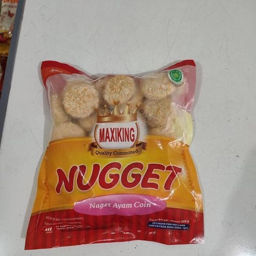 Maxiking Nugget Ayam Stick & Coin 500gr