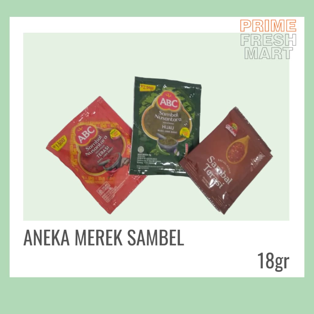 Aneka Merek Sambal Kemasan  Sachet