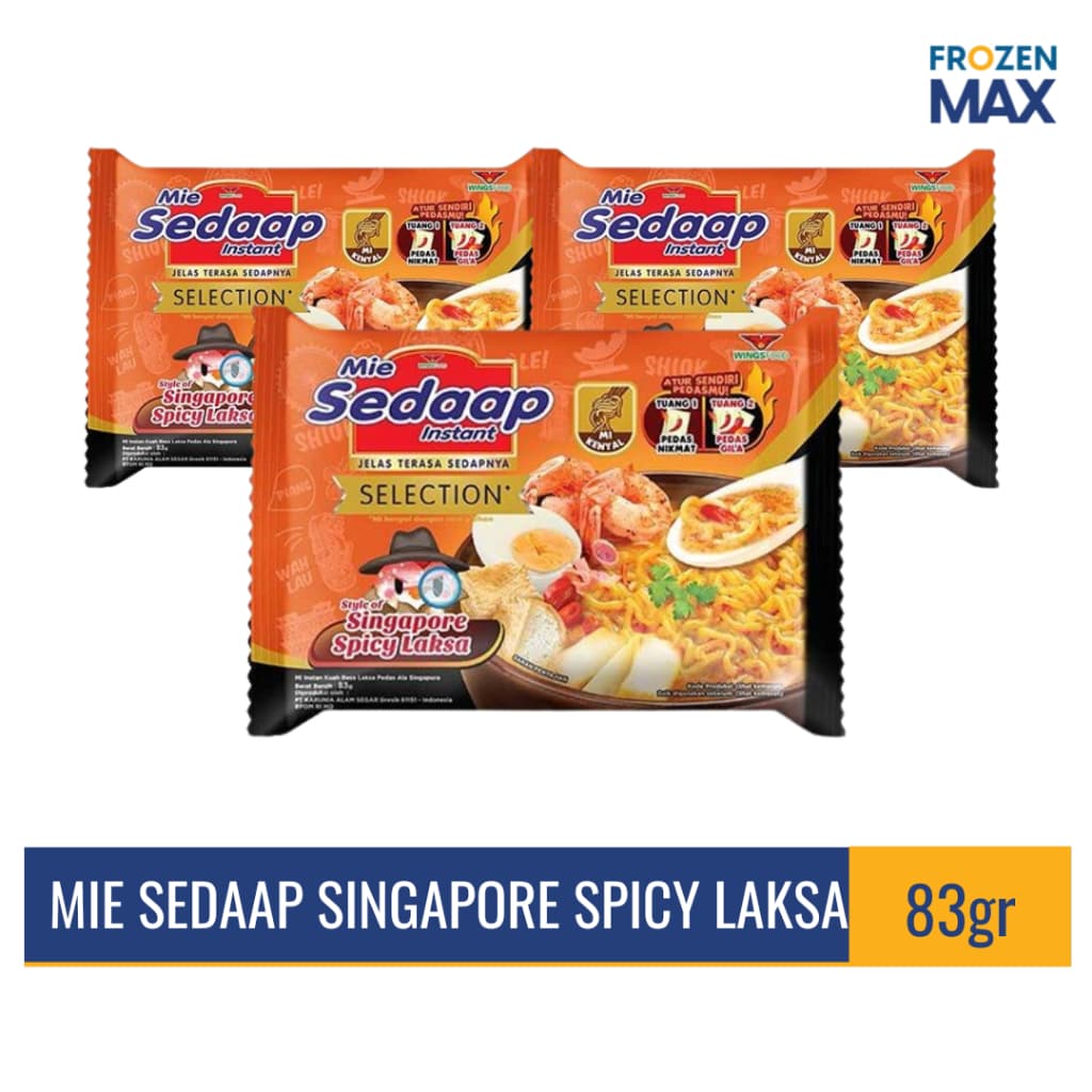 Mie Sedaap Singapore Spicy Laksa 1 Pcs | Mie Sedap Laksa Singapore | Mie Sedaap Kuah Laksa