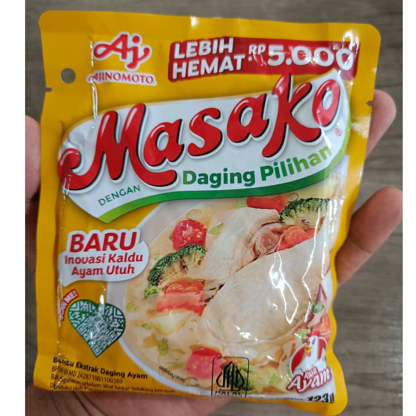Masako Bumbu Kaldu Instan 123gr | Masako Kaldu Ayam | Masako Kaldu Sapi - foto 4