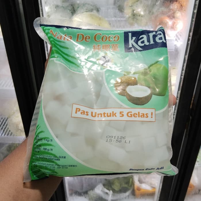 Kara Nata De Coco 1kg | Nata De Coco Untuk 5 Gelas | Topping Minuman Segar Kelapa - foto 2