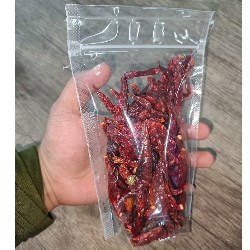 Cabe Merah Kering 50gr | Cabe Kering | Cabe Saus Dimsum | Cabe Kering Keriting | Red Chili Dried - foto 3
