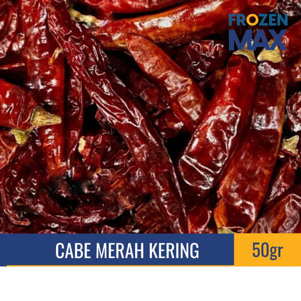 Cabe Merah Kering 50gr | Cabe Kering | Cabe Saus Dimsum | Cabe Kering Keriting | Red Chili Dried