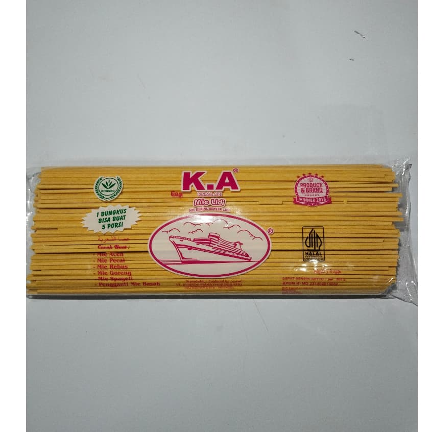 Mie Lidi Cap Kapal Api 500gr | Mi Gomak | Mie Aceh Mentah - foto 2
