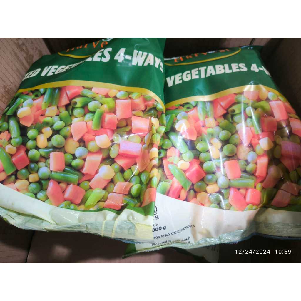 Mix 4 Vegetables 4 Jenis Sayur Beku 1kg | Sayur Beku - foto 3