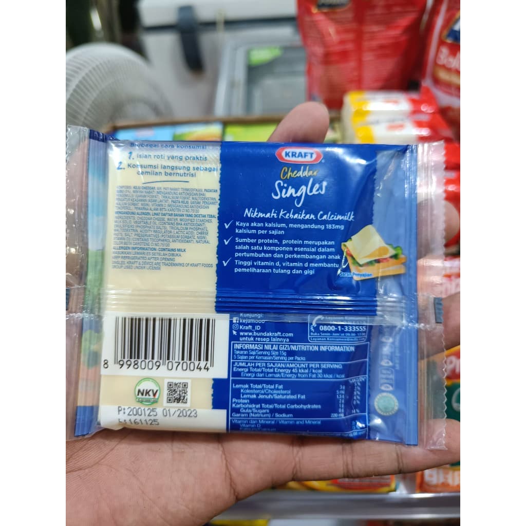 Kraft Cheddar Singles 75gr 5 slices | Kraft Cheddar - foto 3
