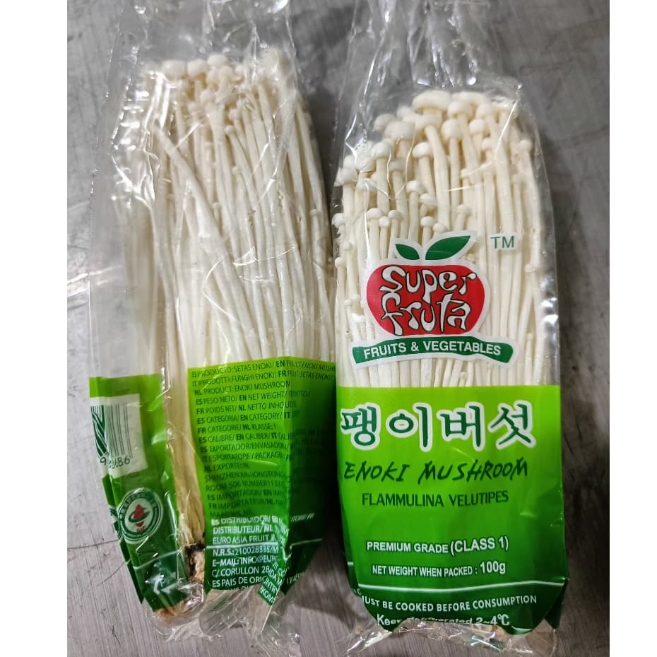 Jamur Enoki Segar Jamur bahan Steamboat Enoki Mushroom 100gr - foto 4