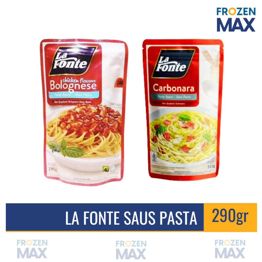 La Fonte Pasta Sauce 290gr | LaFonte Saus Spaghetti Bolognese & Carbonara