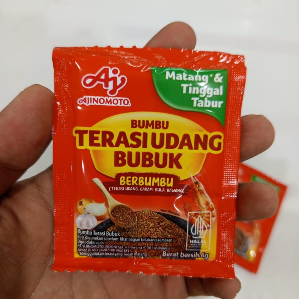 Ajinamoto Bumbu Terasi Udang Bubuk 6gr | Matang & Tinggal Tabur - foto 3