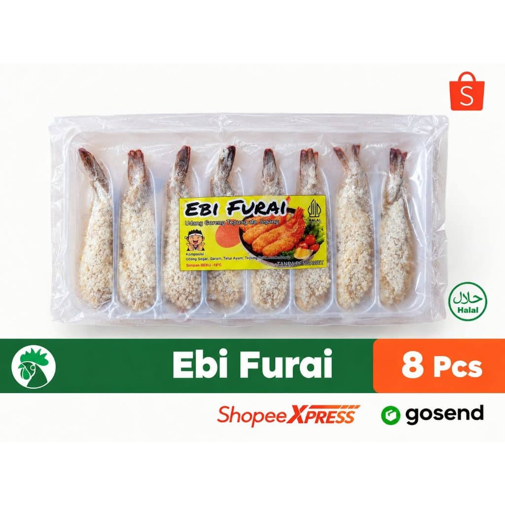 Ebi Furai ala Jepang | Udang Goreng Tepung | Siap Goreng & Praktis