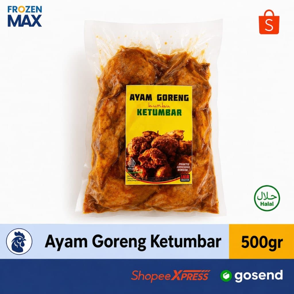 Ayam Goreng Bumbu Ketumbar 500gr | Siap Masak & Praktis