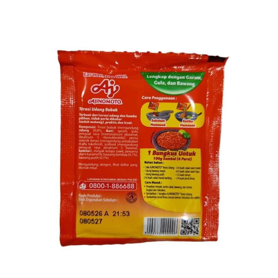 Ajinamoto Bumbu Terasi Udang Bubuk 6gr | Matang & Tinggal Tabur - foto 4