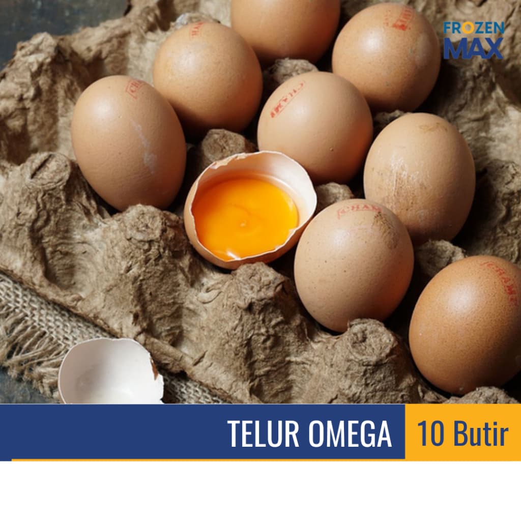 Telur Omega 10 Butir | Telur Omega Tinggi | Telur Omega Segar dan Bersih | Telur Omega Kaya Nutrisi