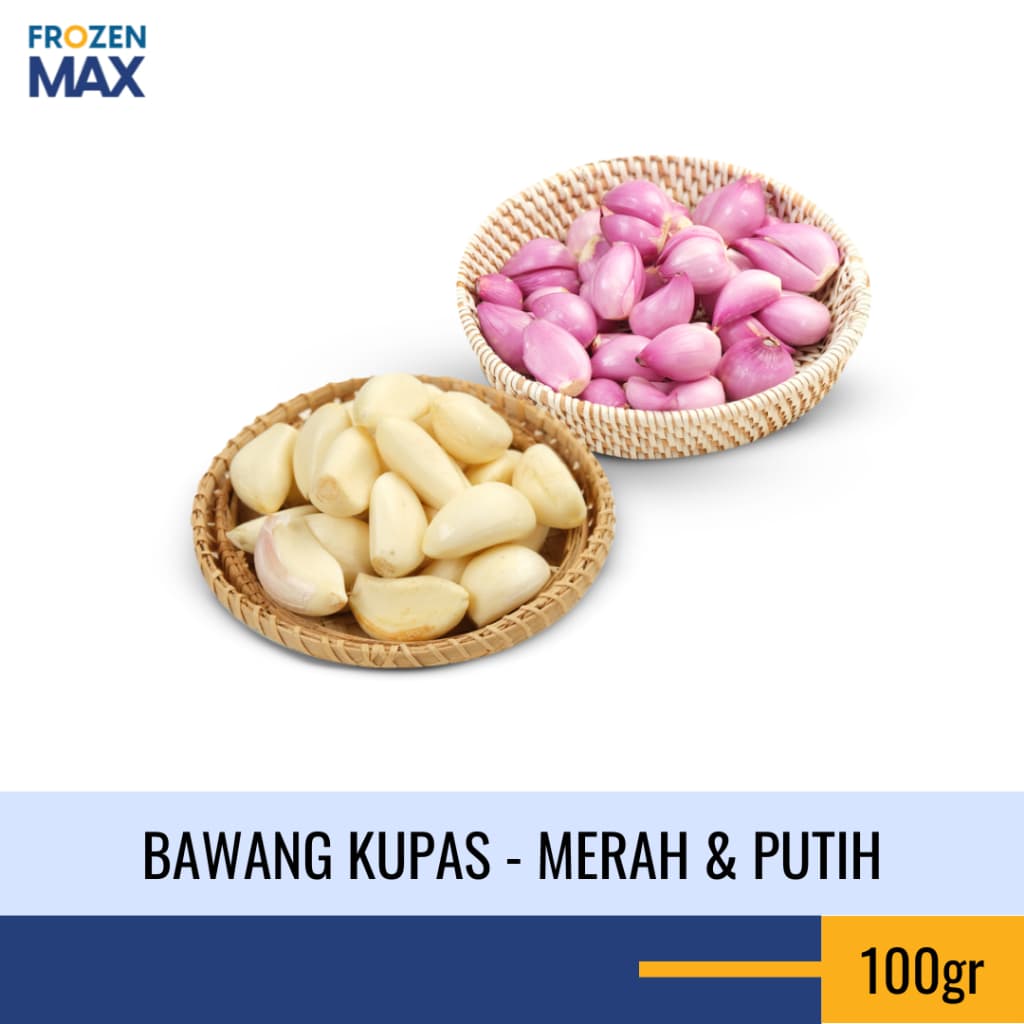 Bawang Merah Kupas - Bawang Putih Kupas 100gr