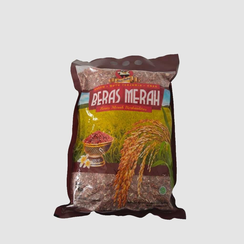 Beras Merah Merek Nasi Sedap Kemasan 2Kg - foto 2