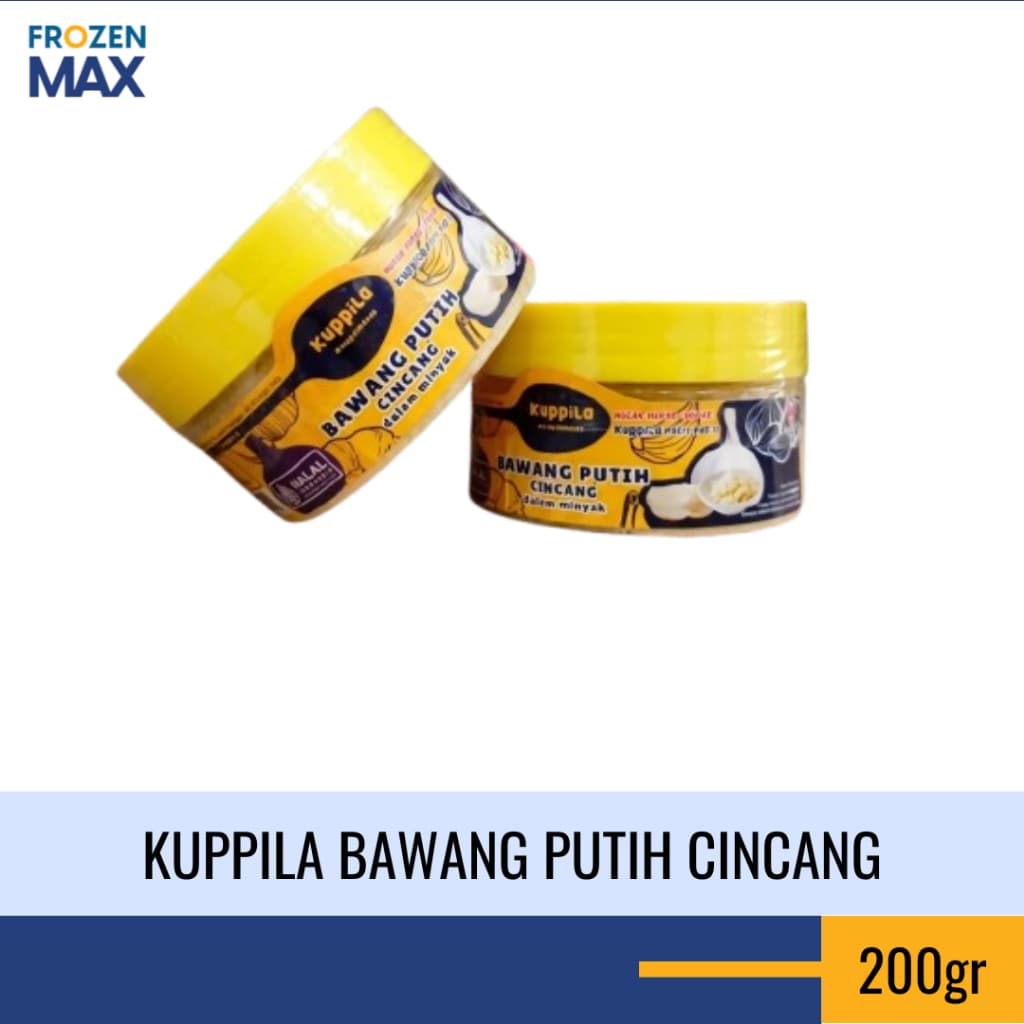 Kuppila Bawang Putih Cincang Dalam Minyak 200gr - Bawang Putih cincang