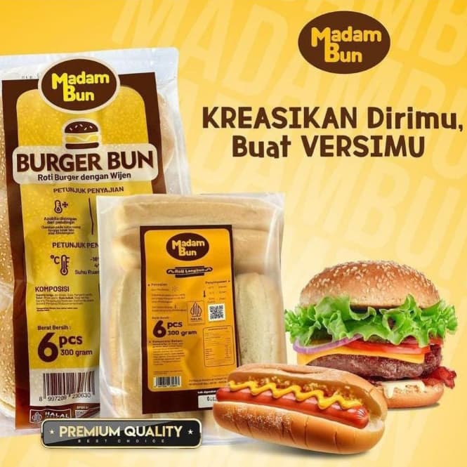 Roti Burger Wijen Madam Bun - Roti Bun - foto 3