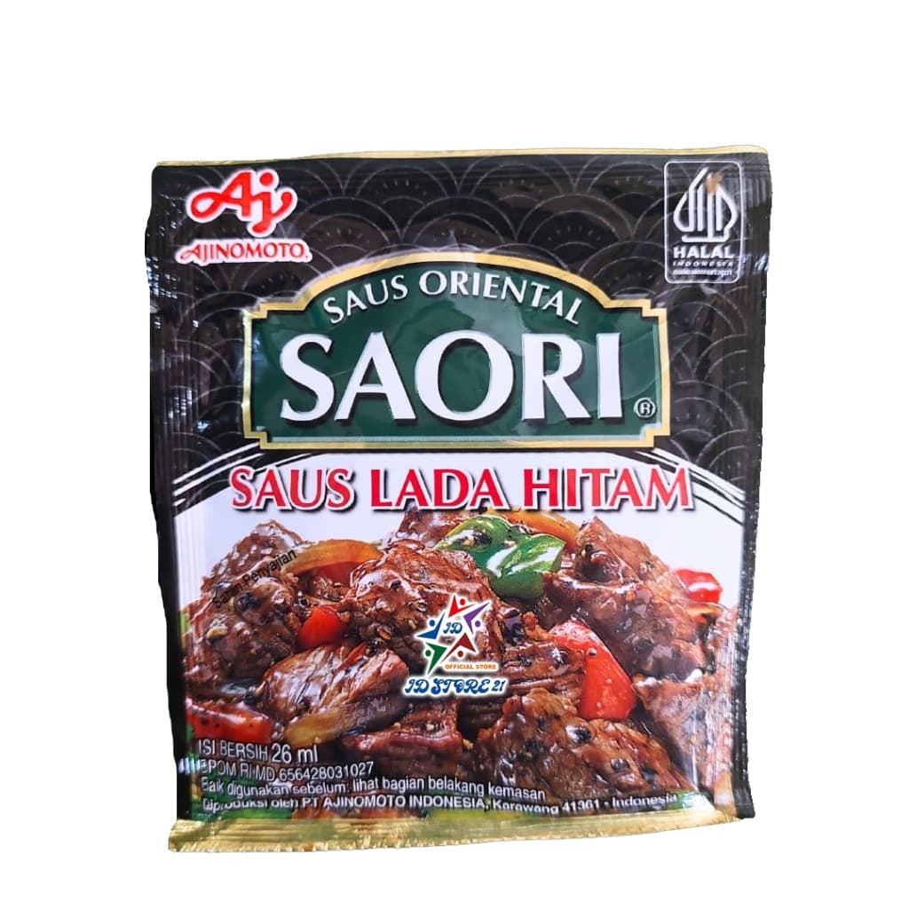Aneka Rasa Saori Sachet 23ml - Saus Tiram, Teriyaki, Lada Hitam, Ayam Mentega - foto 4