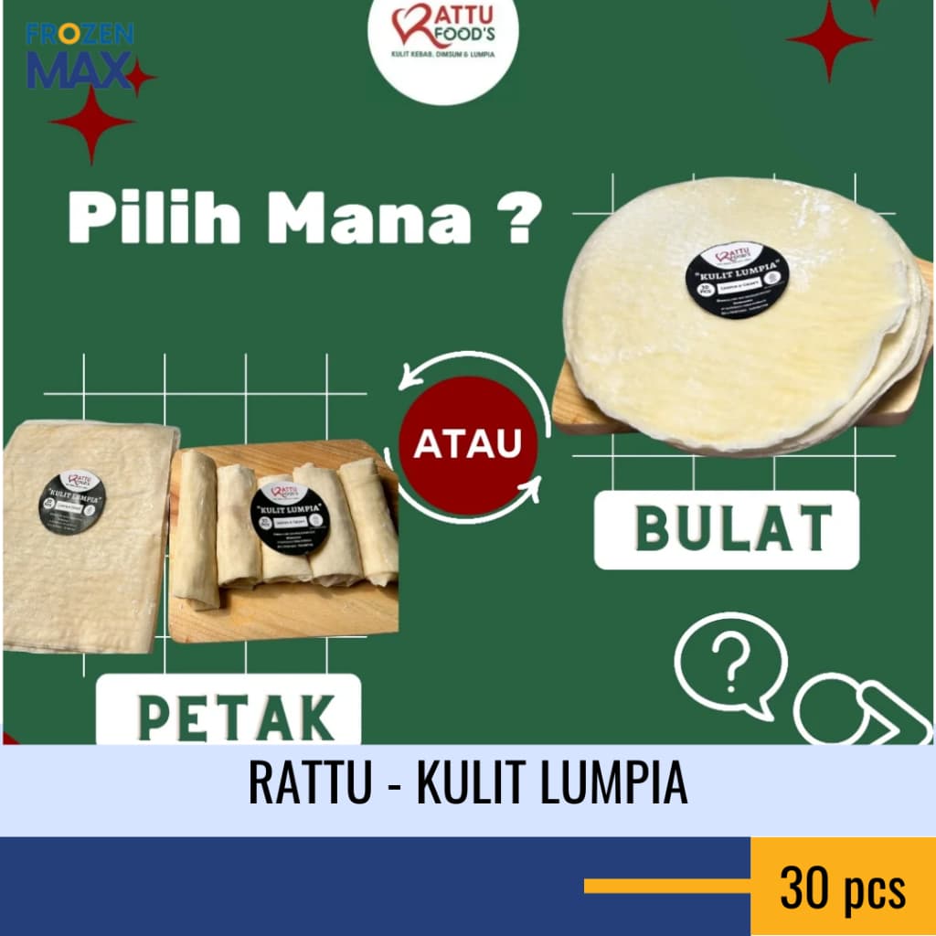 Kulit Lumpia Kulit Pisang Coklat Kulit Lumpia Bulat Petak - foto 2