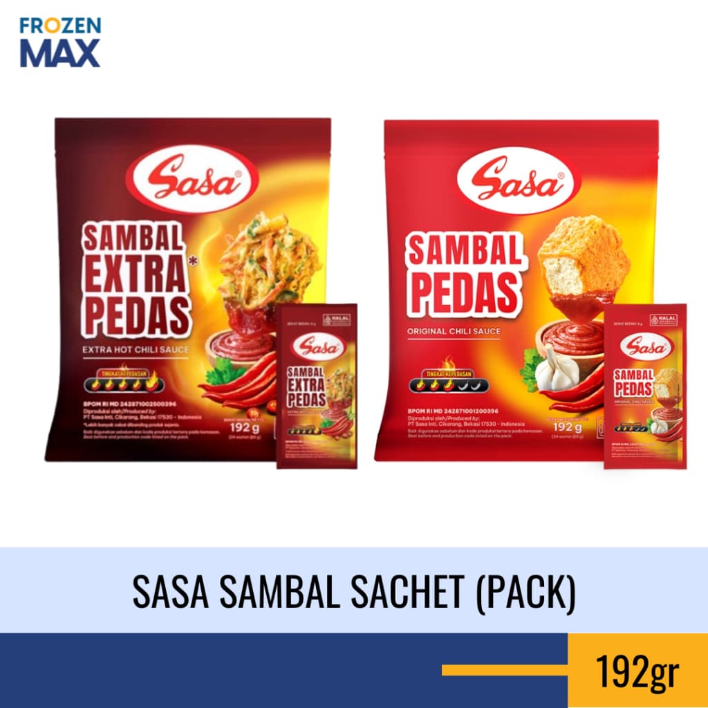 Sasa Saus Sachet - Sambal Pedas dan Extra Pedas