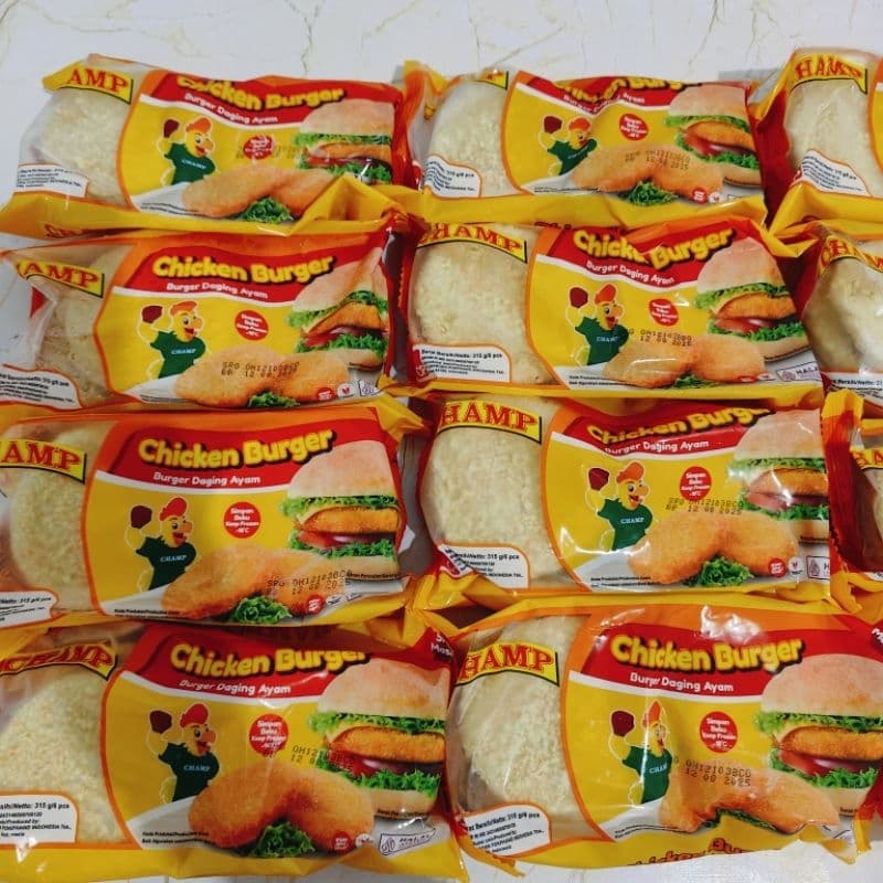 Burger Champ | Chicken Burger Isi 6 Pcs - foto 2