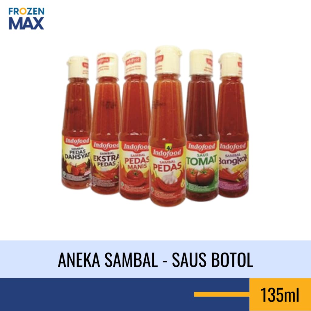 Aneka Saus Cabe Saus Tomat Botol 135ml | Saus Botol Kecil