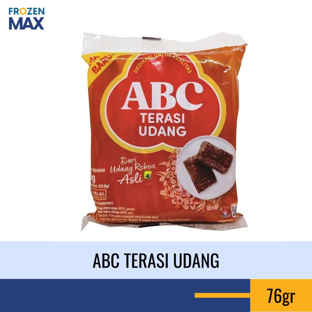 ABC Terasi Udang Kemasan 76gr Isi 20 Pcs
